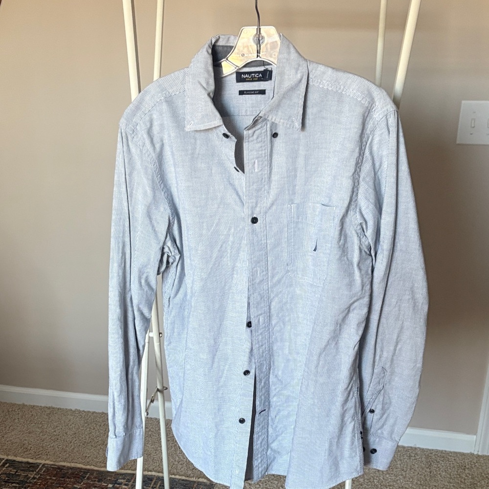 Nautica Classic Fit Striped Shirt
